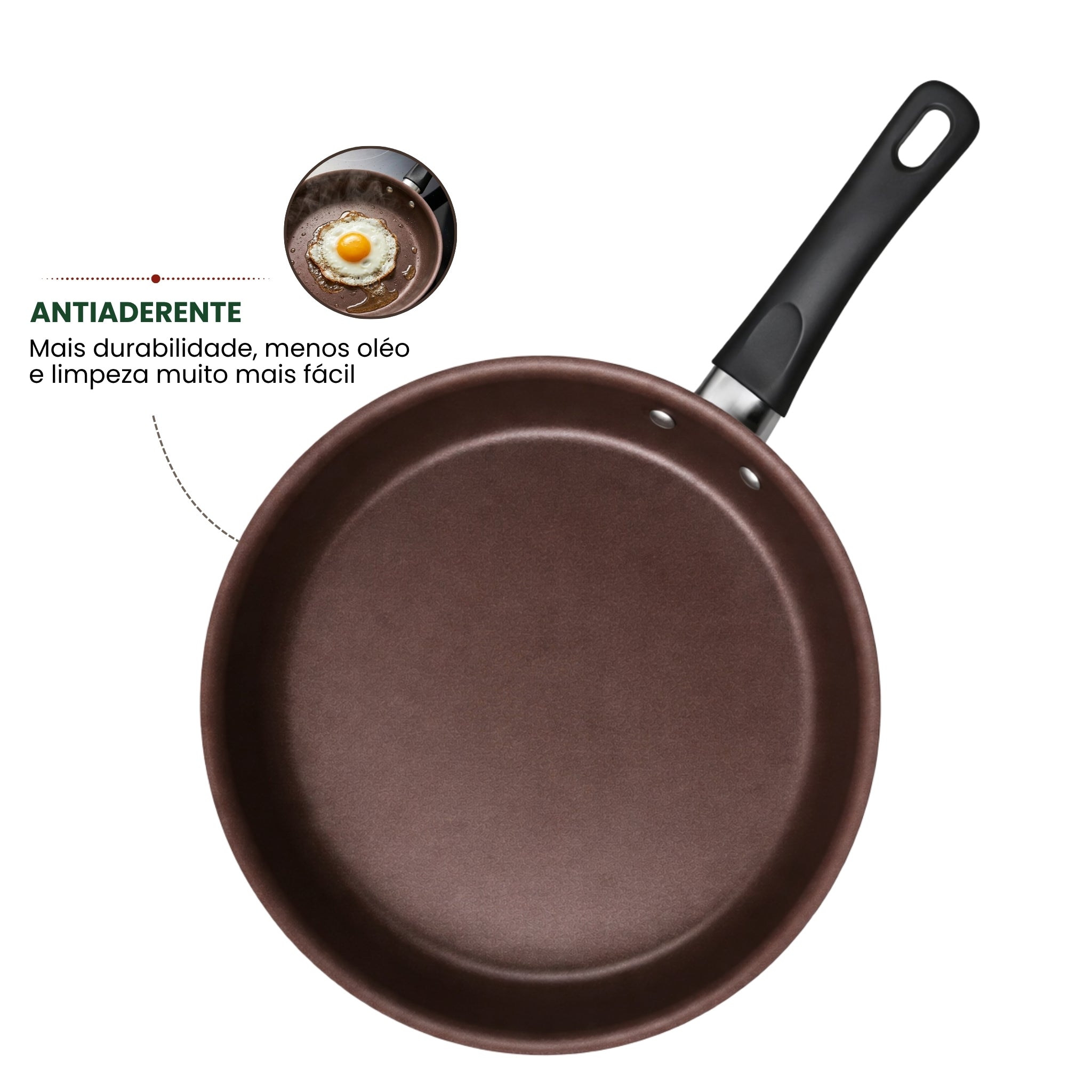 Jogo de Panela 10 Peças | Alumínio Antiaderente | Linha Premium | Essenza Di Chef - Cappuccino