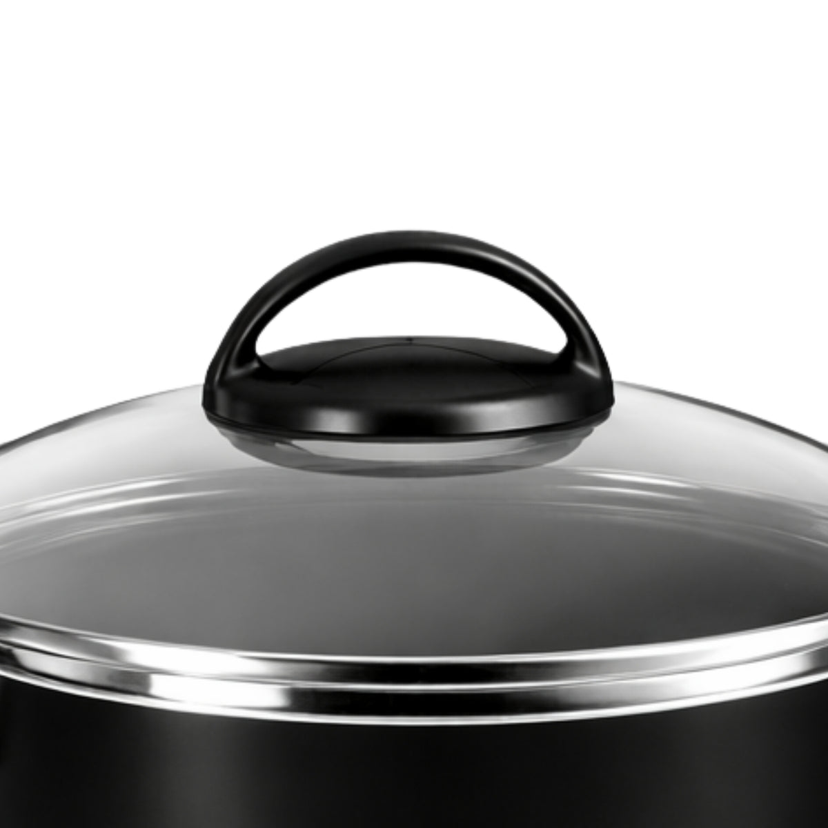 Jogo de Caçarola 05 Peças | Alumínio Antiaderente | Linha Clássica | Essenza Di Chef - Preto