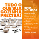 Jogo de Panelas 17 Peças Antiaderente - Bianco