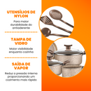 Jogo De Panelas 10 Peças Bianco Antiaderente - Bianco