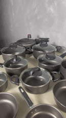 Conjunto De Panelas Antiaderente 17 Peças  - Preto